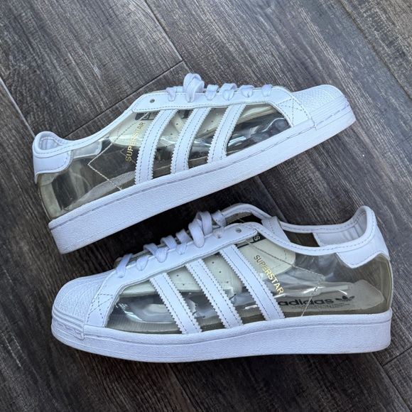 adidas Shoes - Adidas superstar transparent clear white 7.5